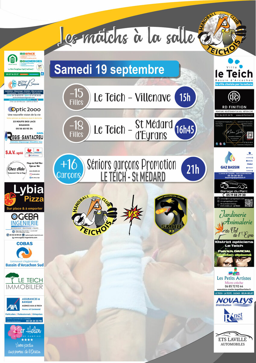 LES MATCHS À LA SALLE CE WEEK-END