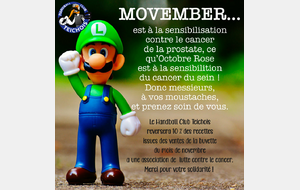 MOVEMBER ! Mobilisons-nous