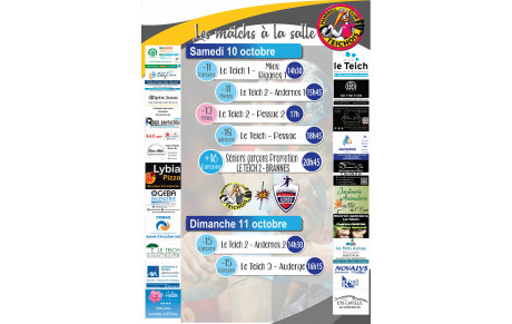 LES MATCHS À LA SALLE CE WEEK-END